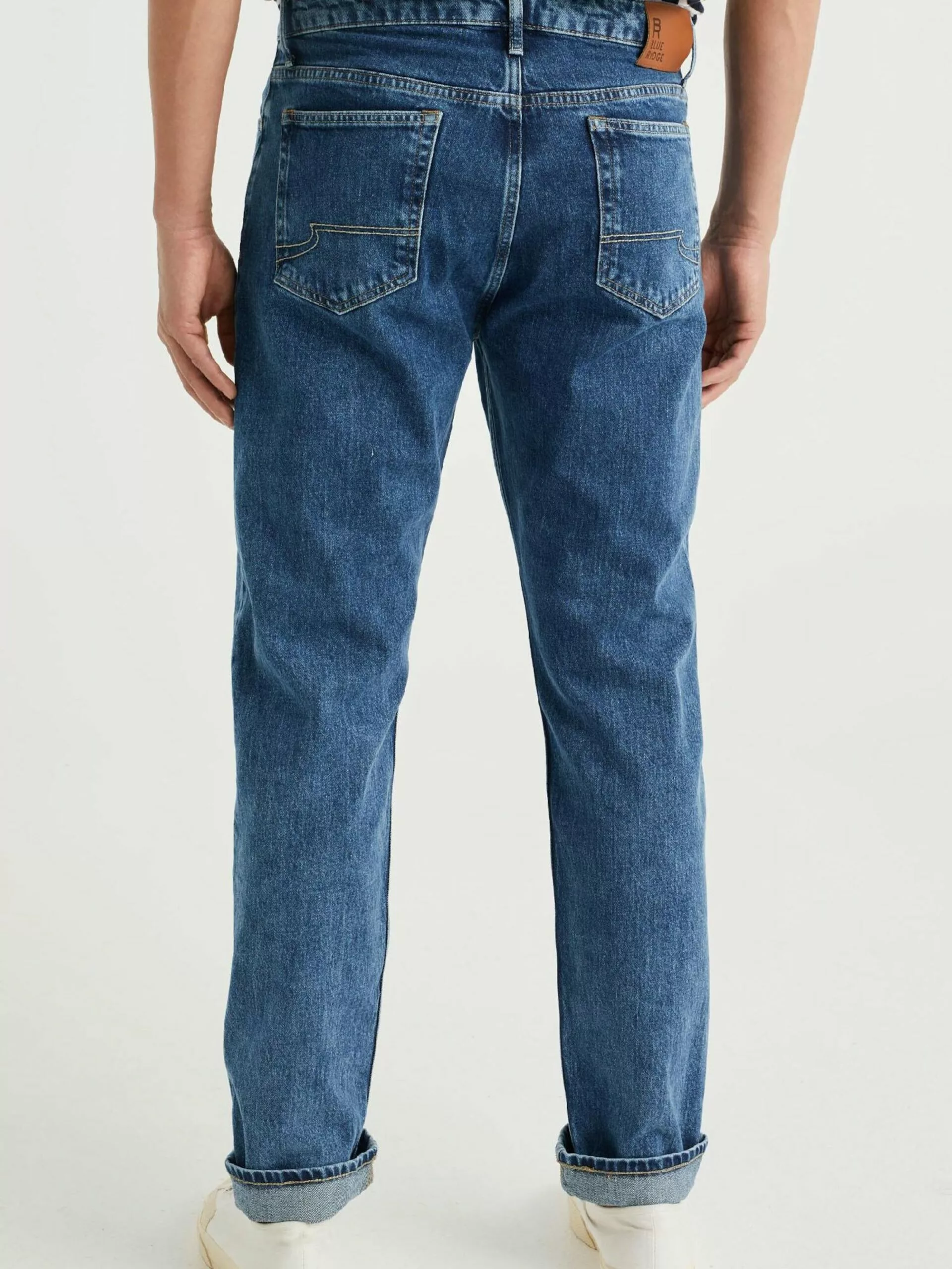 WE FASHION Tapered Effilé Jean Homme Bleu 3 WE FASHION Tapered Effilé Jean Homme Bleu – Image 3