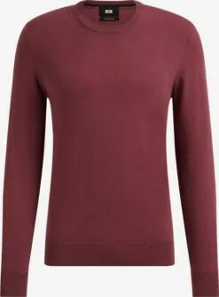 WE FASHION Pulls à Col Rond Pull-over Homme Rouge