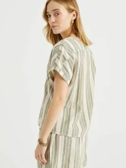 WE FASHION Blouses à Manches Courtes Chemisier Femme Vert / Vert Pastel 7 WE FASHION Blouses à Manches Courtes Chemisier Femme Vert / Vert Pastel -WE FASHION Magasin En Ligne 2d01b4ebd741a9ac0f681b86432c1528