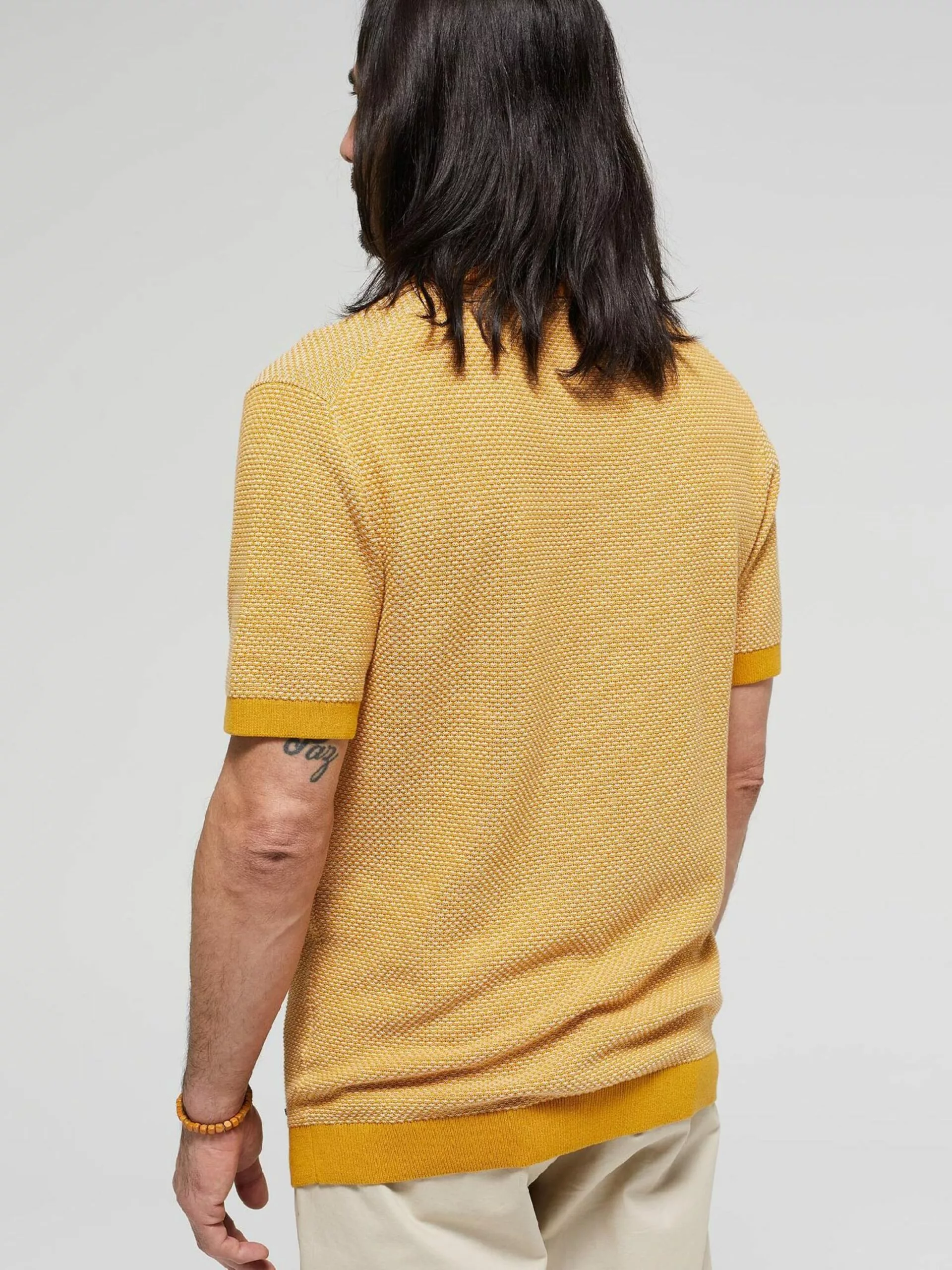 WE FASHION Pulls à Col En V Pull-over Homme Safran 3 WE FASHION Pulls à Col En V Pull-over Homme Safran – Image 3