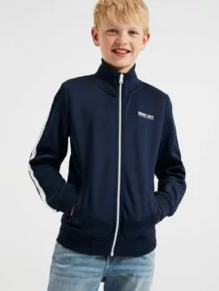 WE FASHION Sweats Veste De Survêtement Enfants Bleu Nuit -WE FASHION Magasin En Ligne 2ed2a5a615d4000d3035e86fc7c6868d