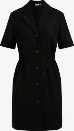 WE FASHION Robes Fluides Robe-chemise Femme Noir