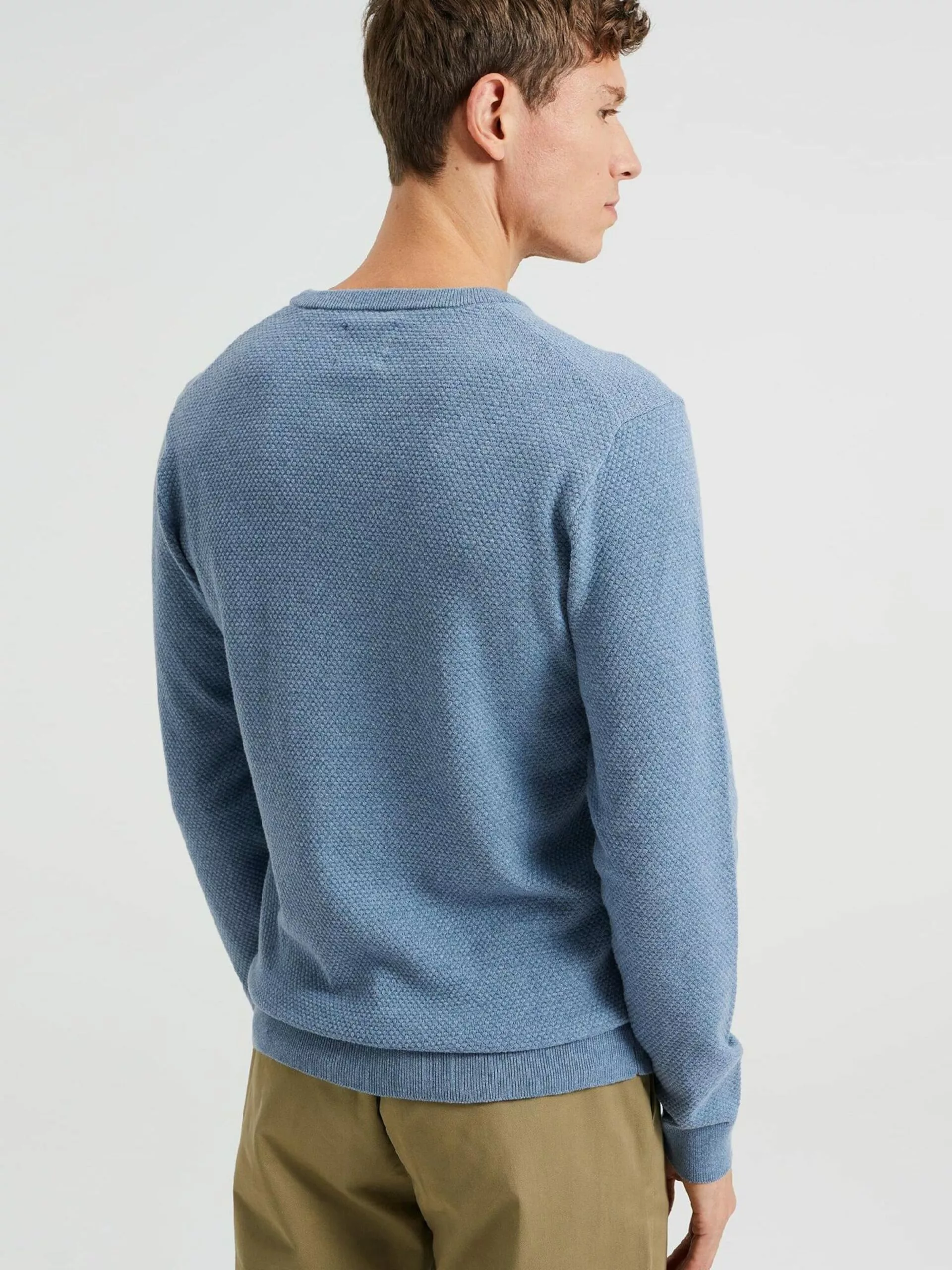 WE FASHION Pulls à Col Rond Pull-over Homme Bleu Clair 3 WE FASHION Pulls à Col Rond Pull-over Homme Bleu Clair – Image 3
