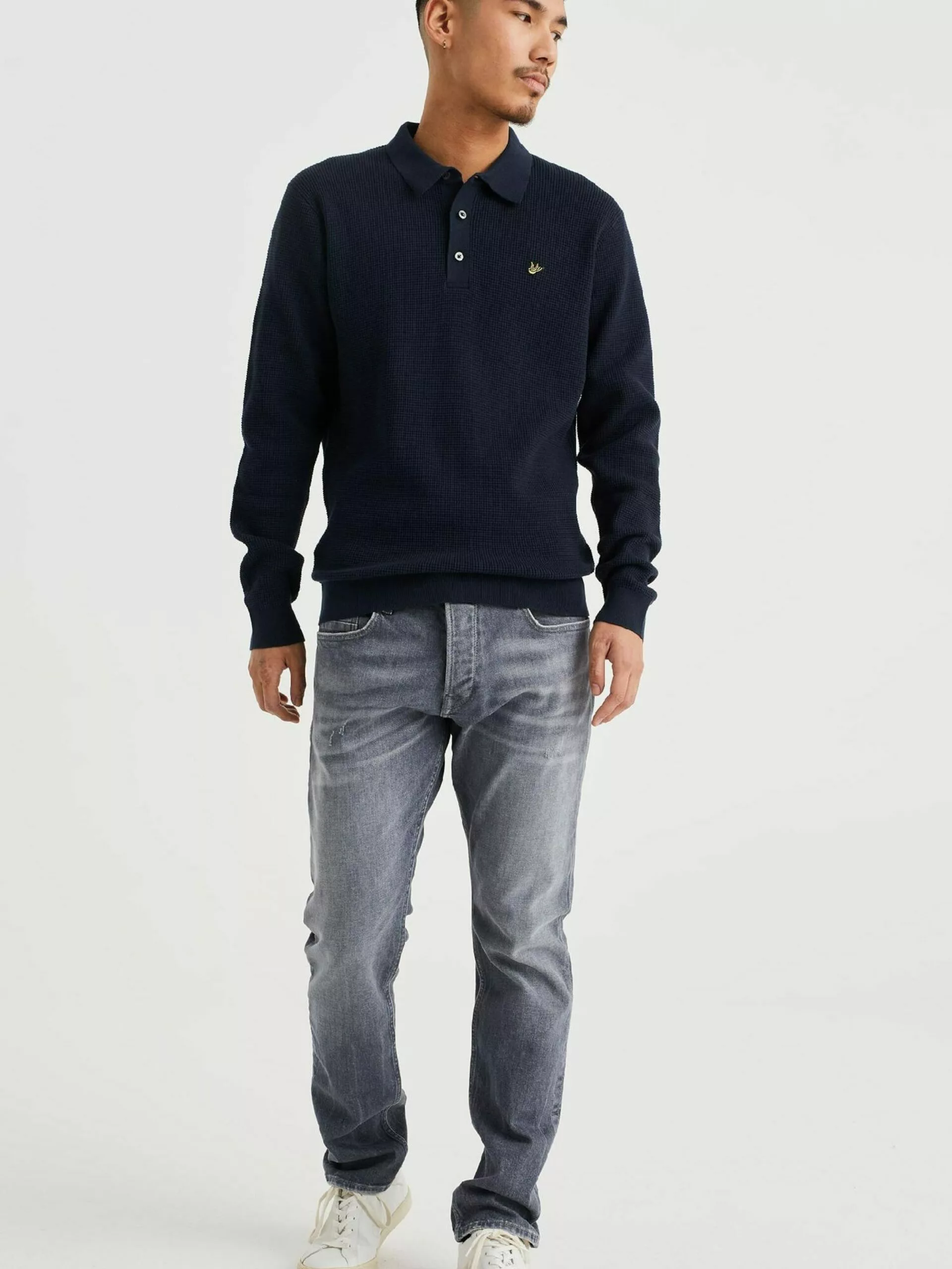 WE FASHION Pulls Pull-over Homme Bleu Foncé 4 WE FASHION Pulls Pull-over Homme Bleu Foncé – Image 4