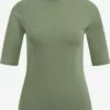 WE FASHION T-shirts T-shirt Femme Vert Foncé