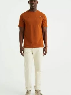 WE FASHION T-shirts T-Shirt Homme Rouille -WE FASHION Magasin En Ligne 31435a618bf75dac8413f6a69fab7150