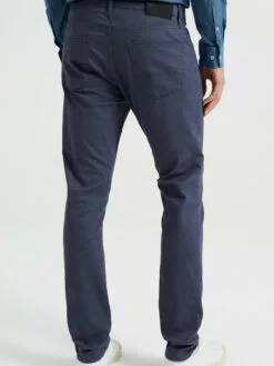 WE FASHION Pantalons En Toile Coupe Slim Pantalon Homme Bleu Foncé -WE FASHION Magasin En Ligne 319b95b8faf33e0f996281940f2b506d