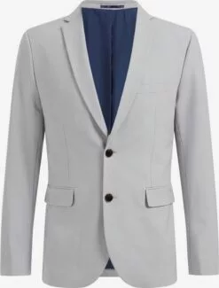WE FASHION Vestes De Costume Coupe Slim Veste De Costume Homme Gris Clair