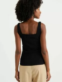 WE FASHION Maillots Et Maillots De Corps Maillot De Corps Femme Noir -WE FASHION Magasin En Ligne 35f612feb3bbb2a6359b8cac93f656c3