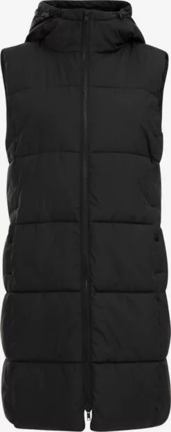 WE FASHION Vestes Sans Manches Gilet Femme Noir