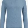 WE FASHION Pulls à Col Roulé Pull-over Homme Bleu Clair