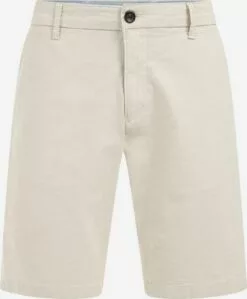 WE FASHION Shorts Chino Regular Pantalon Chino Homme Beige