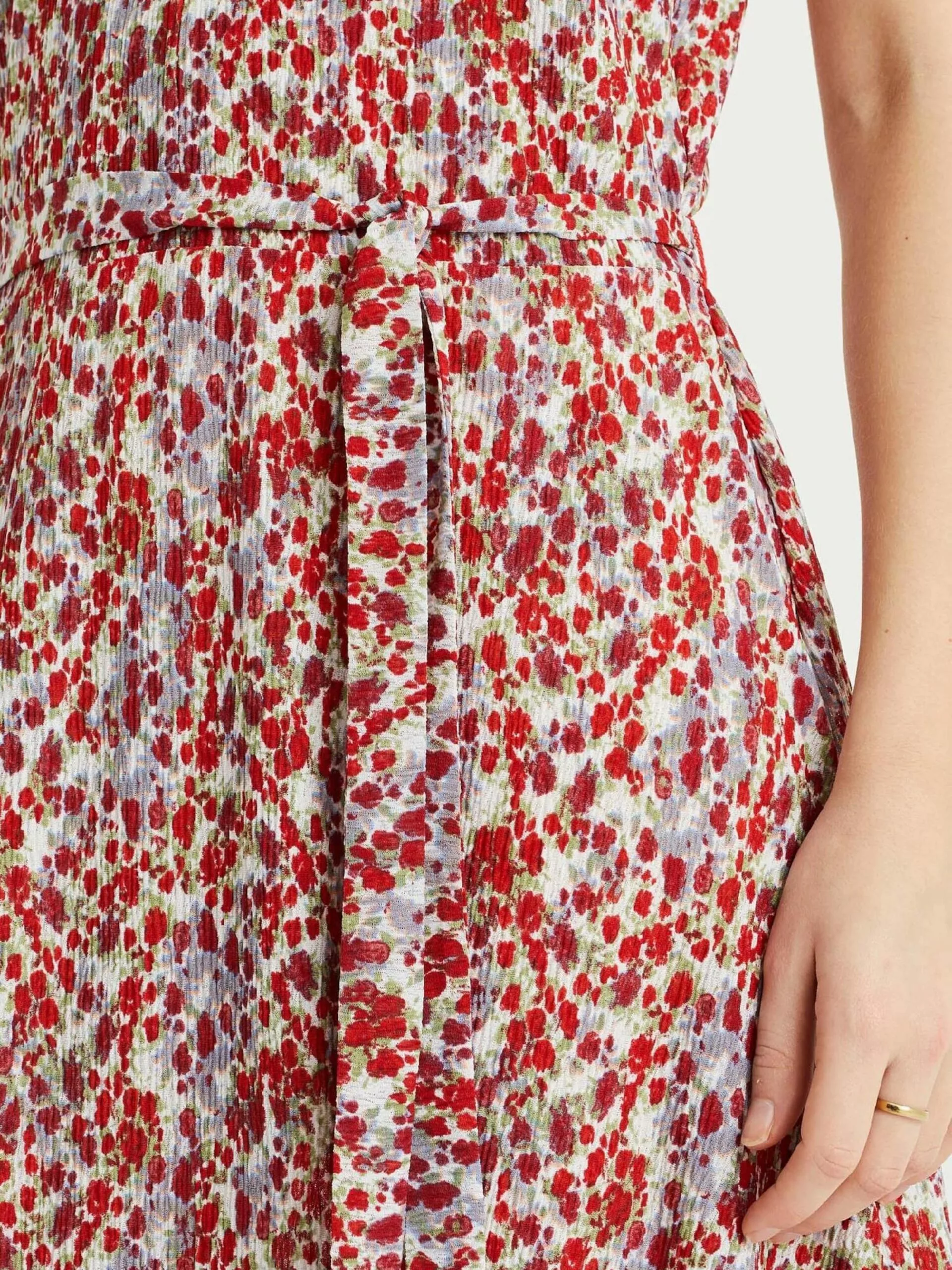 WE FASHION Robes Midi Robe Femme Rouge 4 WE FASHION Robes Midi Robe Femme Rouge – Image 4