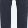 WE FASHION Pantalons En Toile Coupe Slim Pantalon Homme Bleu Foncé