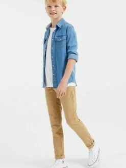 WE FASHION Slim Coupe Slim Jean Enfants Camel -WE FASHION Magasin En Ligne 3aeb6251874781250f5cf6b3a1074d7b