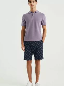 WE FASHION Polos T-Shirt Homme Violet Clair -WE FASHION Magasin En Ligne 3b35b49c0ca11ba751922d893d7c2df4