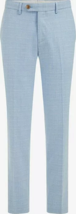 WE FASHION Pantalons En Toile Coupe Slim Pantalon Homme Bleu Clair