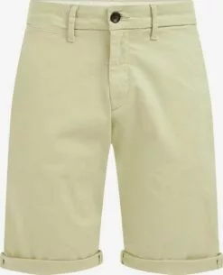 WE FASHION Shorts Chino Coupe Slim Pantalon Chino Homme Vert Pastel