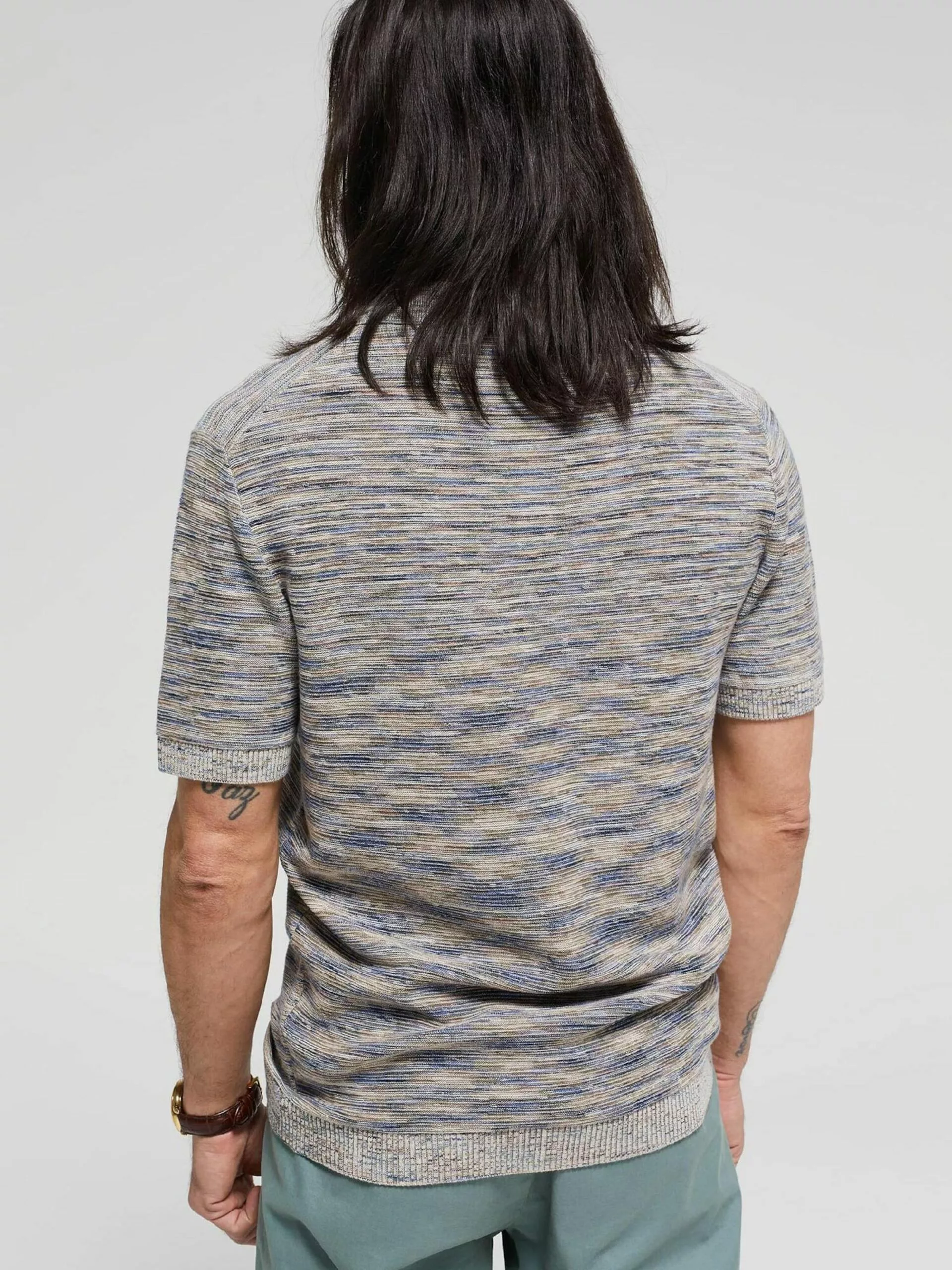 WE FASHION Pulls à Col En V Pull-over Homme Gris 3 WE FASHION Pulls à Col En V Pull-over Homme Gris – Image 3