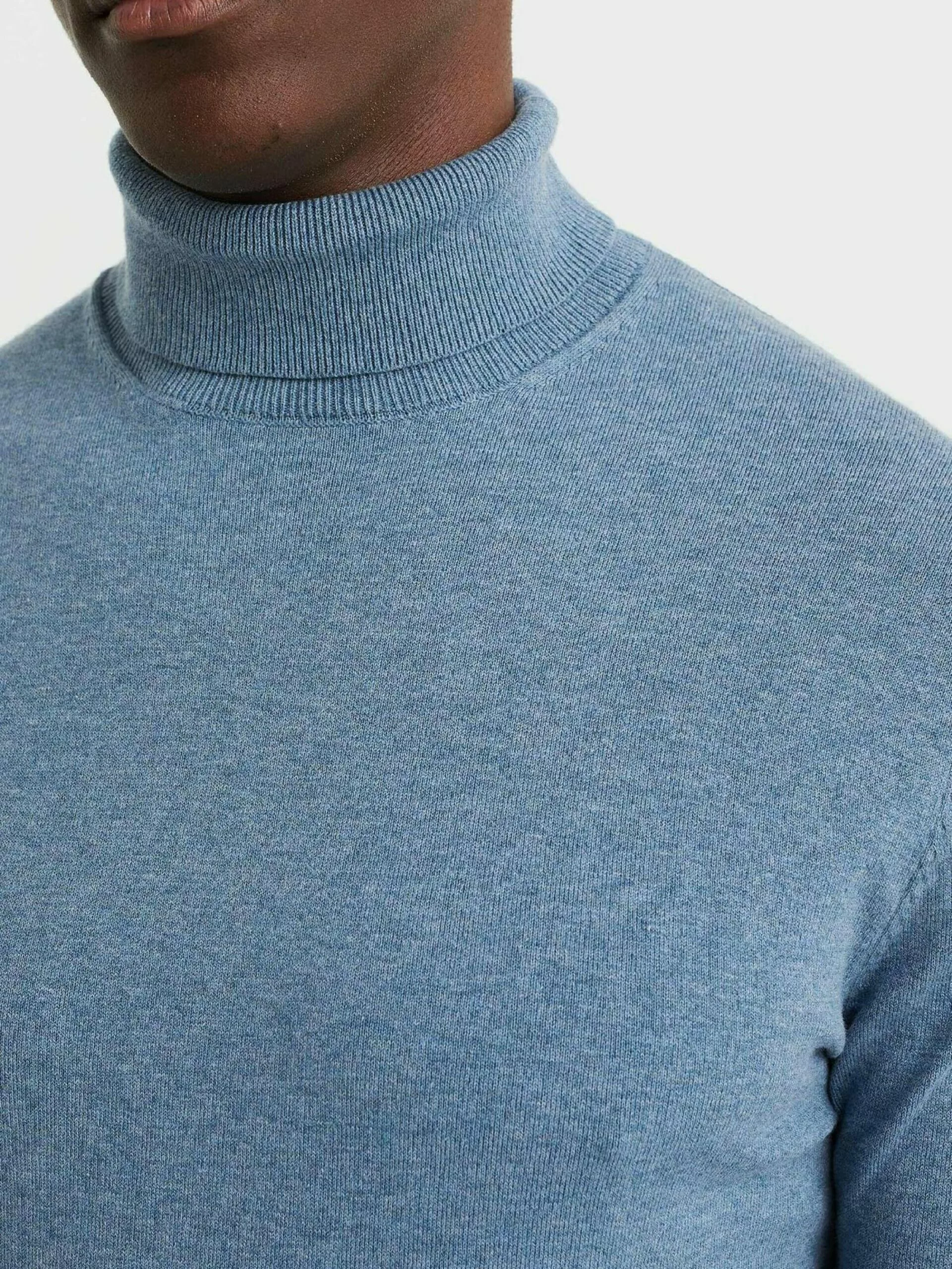 WE FASHION Pulls à Col Roulé Pull-over Homme Bleu Clair 5 WE FASHION Pulls à Col Roulé Pull-over Homme Bleu Clair – Image 5