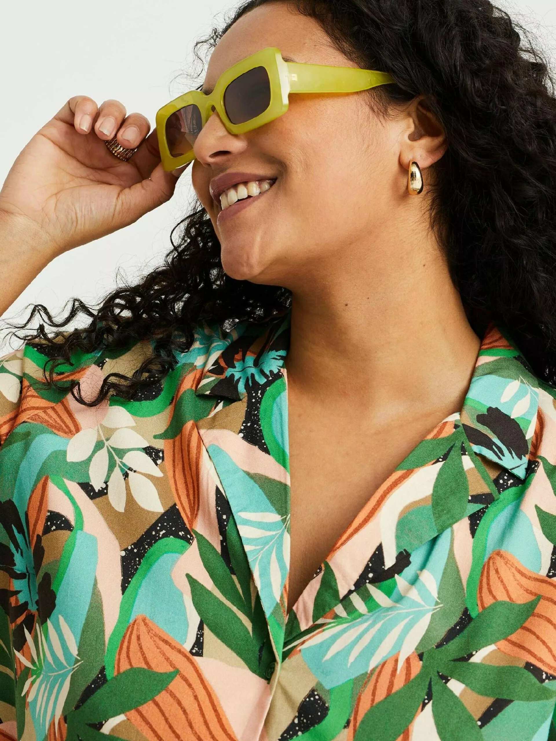 WE FASHION Blouses à Manches Courtes Chemisier Femme Vert Foncé 6 WE FASHION Blouses à Manches Courtes Chemisier Femme Vert Foncé – Image 6