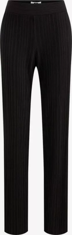 WE FASHION Pantalons En Toile Regular Pantalon Femme Noir