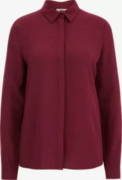 WE FASHION Chemisiers Chemisier Femme Bourgogne / Lie De Vin