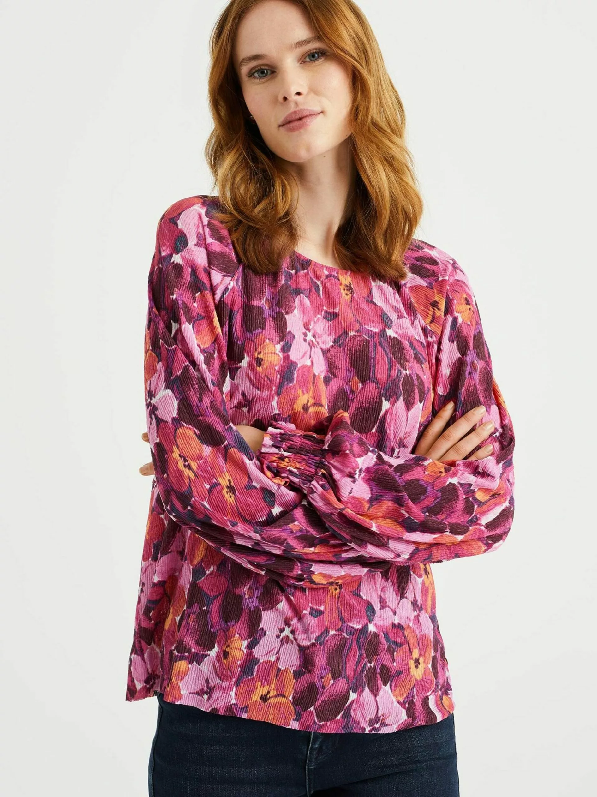 WE FASHION Hauts Chemisier Femme Orchidée 3 WE FASHION Hauts Chemisier Femme Orchidée – Image 3