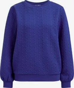 WE FASHION Sweats Sweat-shirt Femme Bleu Ciel