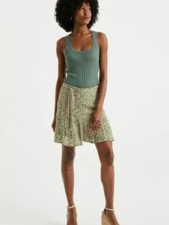 WE FASHION Débardeurs Haut Femme Vert Foncé -WE FASHION Magasin En Ligne 48926c23075294e222eac21834933dae