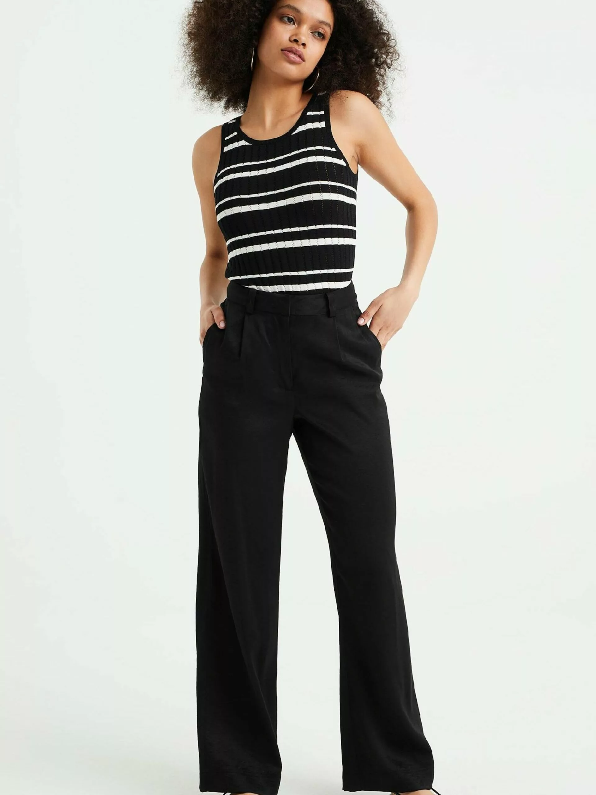 WE FASHION T-shirts Et Tops Tops En Tricot Femme Noir 4 WE FASHION T-shirts Et Tops Tops En Tricot Femme Noir – Image 4