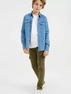 WE FASHION Pantalons Skinny Pantalon Enfants Kaki -WE FASHION Magasin En Ligne 4ba3290b39cc1115524facac08ac3aea