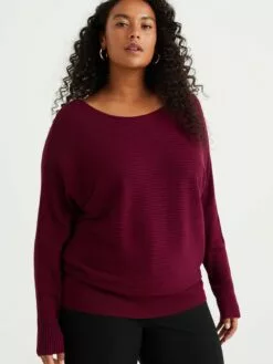 WE FASHION Pulls Basiques Pull-over Femme Lie De Vin -WE FASHION Magasin En Ligne 4bb74211e407baeaa65d1fdb0bcb05d5