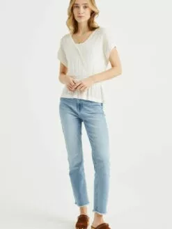 WE FASHION Pulls Maille Fine Pull-over Femme Blanc -WE FASHION Magasin En Ligne 4c09d20c461c648a02df47826c6b8f23