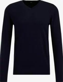 WE FASHION Pulls à Col En V Pull-over Homme Bleu Marine