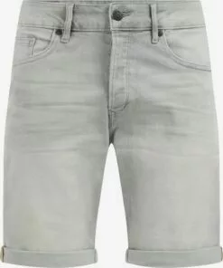 WE FASHION Shorts En Jean Regular Jean Homme Gris
