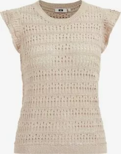 WE FASHION Pulls Maille Fine Pull-over Femme Beige