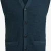WE FASHION Gilets Vestes En Maille Homme Bleu Marine