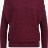 WE FASHION Pulls Basiques Pull-over Femme Lie De Vin