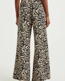 WE FASHION Pantalons En Toile Wide Leg Pantalon Femme Beige / Noir -WE FASHION Magasin En Ligne 50fdd0bf77390596e288dc44b4088b42