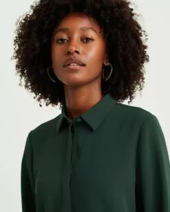 WE FASHION Chemisiers Chemisier Femme Vert Foncé -WE FASHION Magasin En Ligne 515b923dd92506cbb74a1fd219eba948