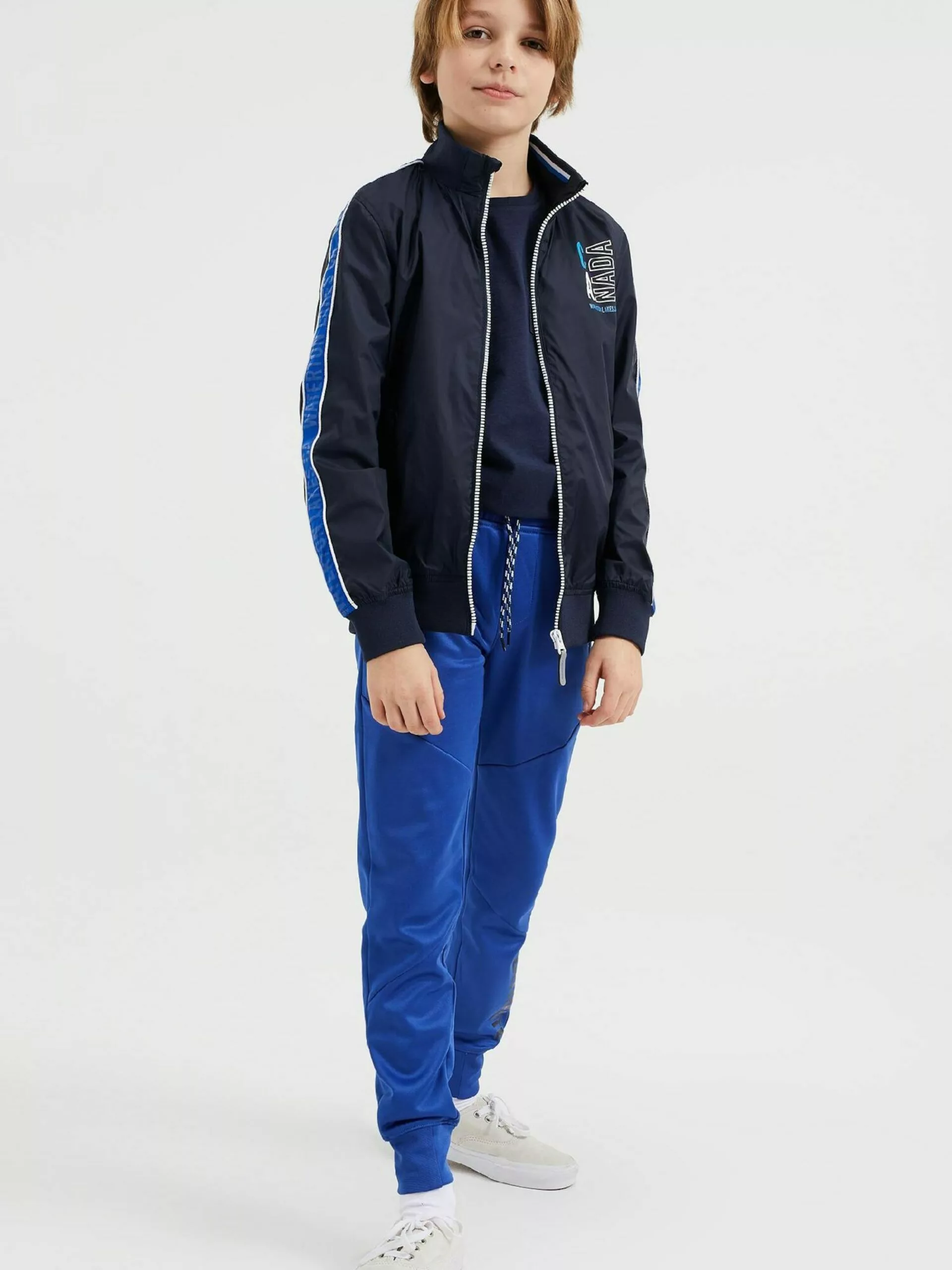 WE FASHION Vestes De Mi-saison Veste Mi-saison Enfants Bleu Marine 4 WE FASHION Vestes De Mi-saison Veste Mi-saison Enfants Bleu Marine – Image 4