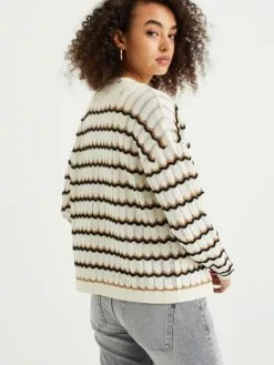 WE FASHION Gilets Cardigan Femme Ivoire -WE FASHION Magasin En Ligne 52de695a2f465bd61bc471ab555e021a