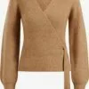 WE FASHION Gilets Cardigan Femme Sable