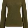 WE FASHION Pulls Maille Fine Pull-over Femme Vert Foncé