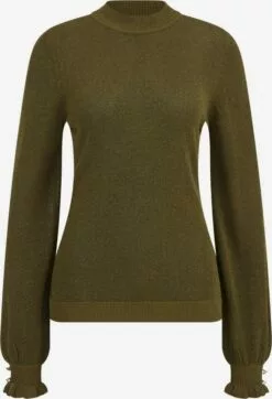 WE FASHION Pulls Maille Fine Pull-over Femme Vert Foncé