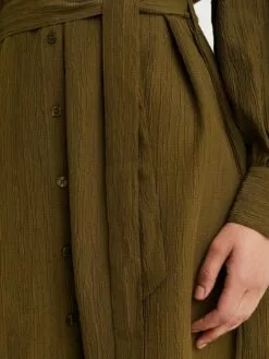 WE FASHION Robes Fluides Robe-chemise Femme Kaki -WE FASHION Magasin En Ligne 5601874e147801bbac35ac0269a80930