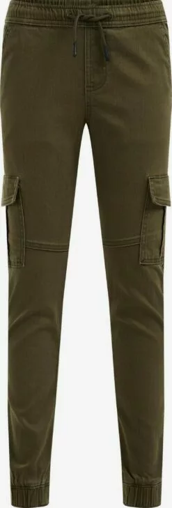 WE FASHION Pantalons Regular Pantalon Enfants Vert Foncé