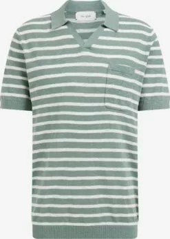 WE FASHION Polos T-Shirt Homme Vert Pastel