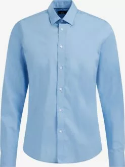 WE FASHION Chemises Décontractées Coupe Slim Chemise Homme Bleu Clair